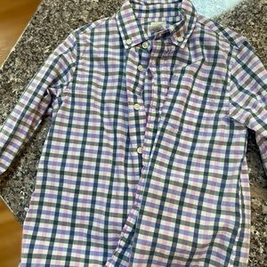 Crewcuts plaid button down EUC